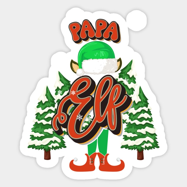 PAPA ELF CHRISTMAS Sticker by HomeCoquette